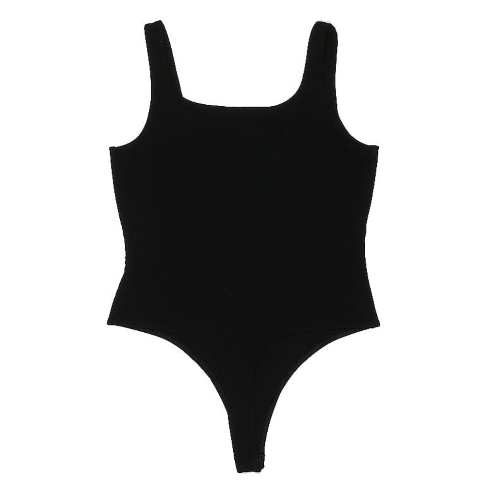 Banana Republic Square Neck Black Bodysuit Sleeveless